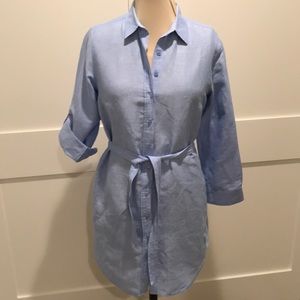 Ann Taylor Petite Linen Dress